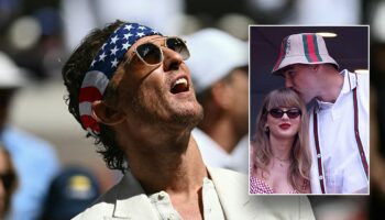 Matthew McConaughey shows patriotic pride at US Open alongside Taylor Swift, Bon Jovi