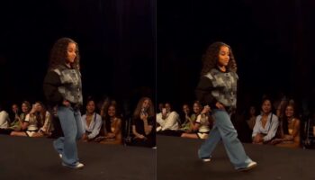 Dream Kardashian, seven, makes New York Fashion Week runway debut