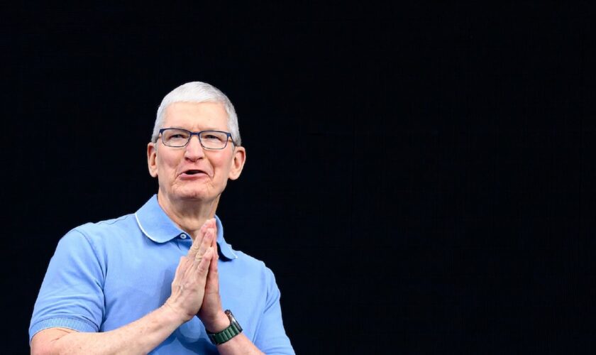 Tim Cook lors du WWDC 2023 à Cupertino