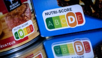 Nutri-Score (dans un supermarché à Nantes le 28 février 2023)