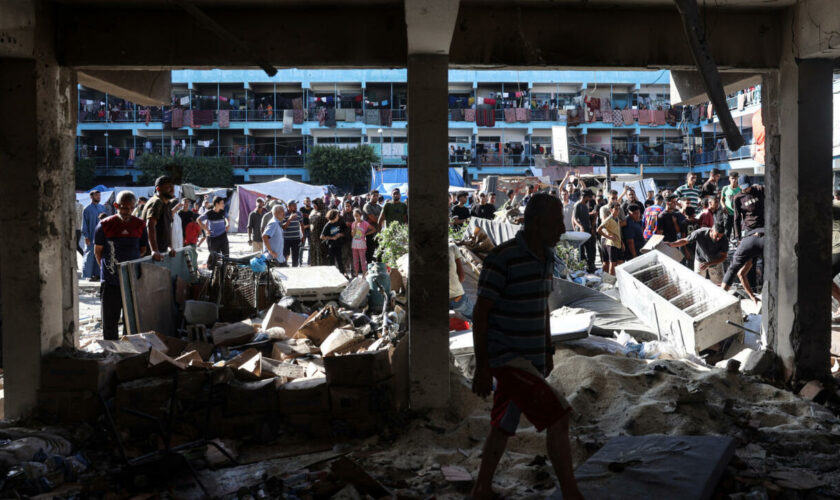 Gaza : 14 morts dans une frappe israélienne sur une école, selon la Défense civile