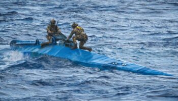 Royal Navy warship intercepts 'narco-sub' for first time