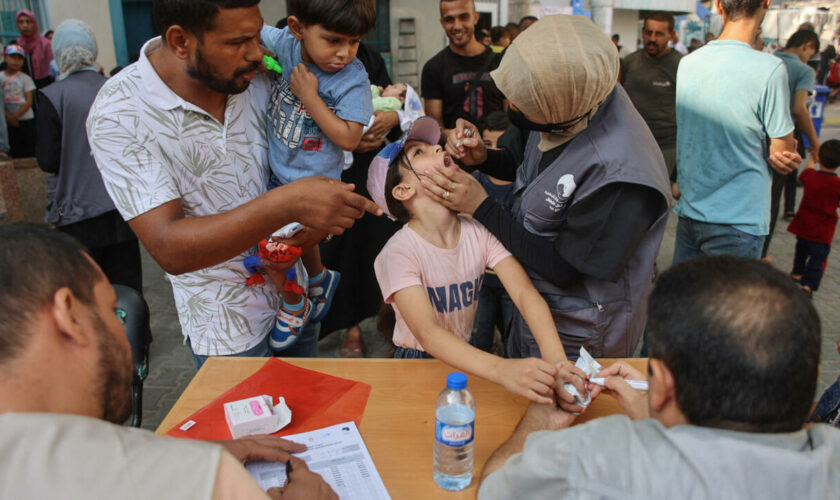 Vaccination anti-polio à Gaza : un succès "qui montre que l'on peut faire entrer plus d'aide"