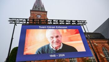 Sven-Goran Eriksson sends final message in newspaper column published on day of funeral