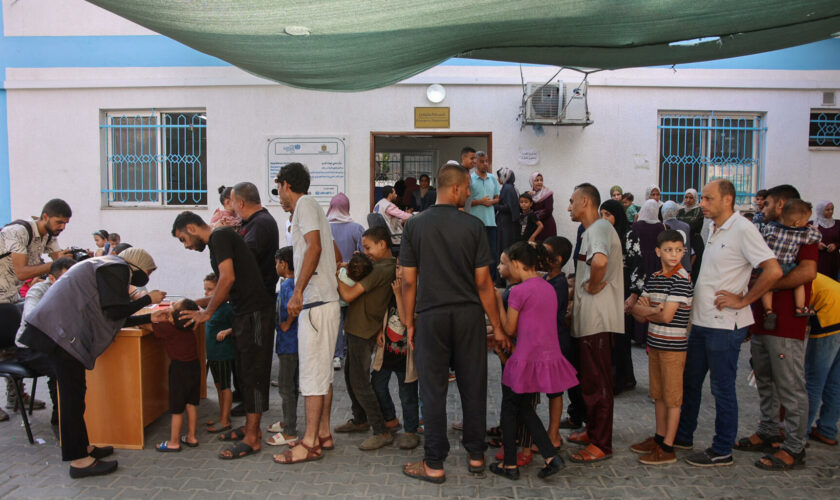 Guerre Israël-Hamas : à Gaza, le cap des 500 000 enfants palestiniens vaccinés contre la polio déjà atteint