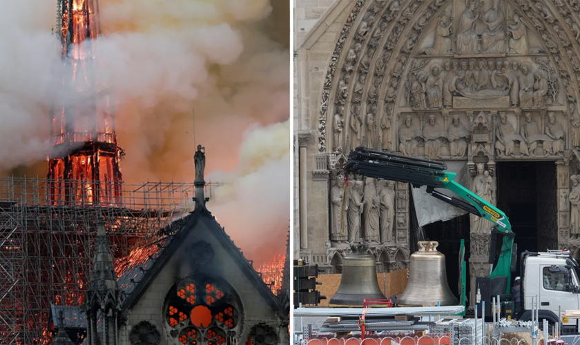 Notre Dame Cathedral receives its iconic bells 5 years after fire