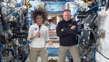 Stranded astronauts say space is 'happy place' - but admit 'tough times'