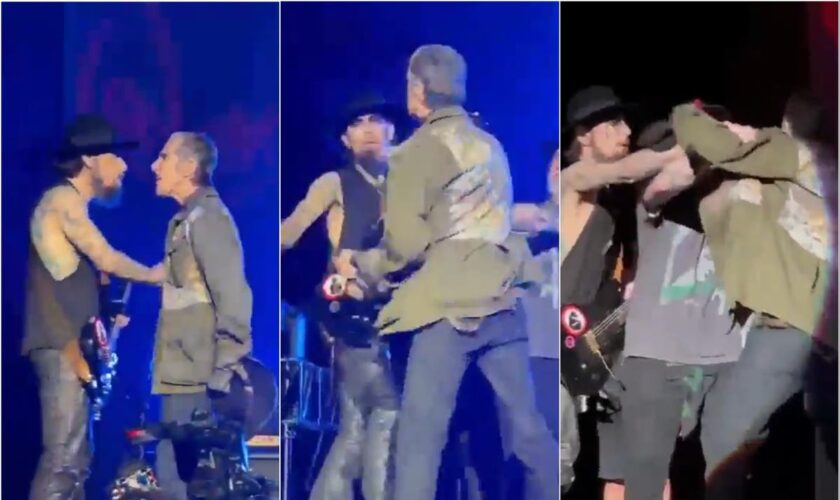 Perry Farrell’s wife reveals reason singer threw punch at Jane’s Addiction guitarist Dave Navarro on stage