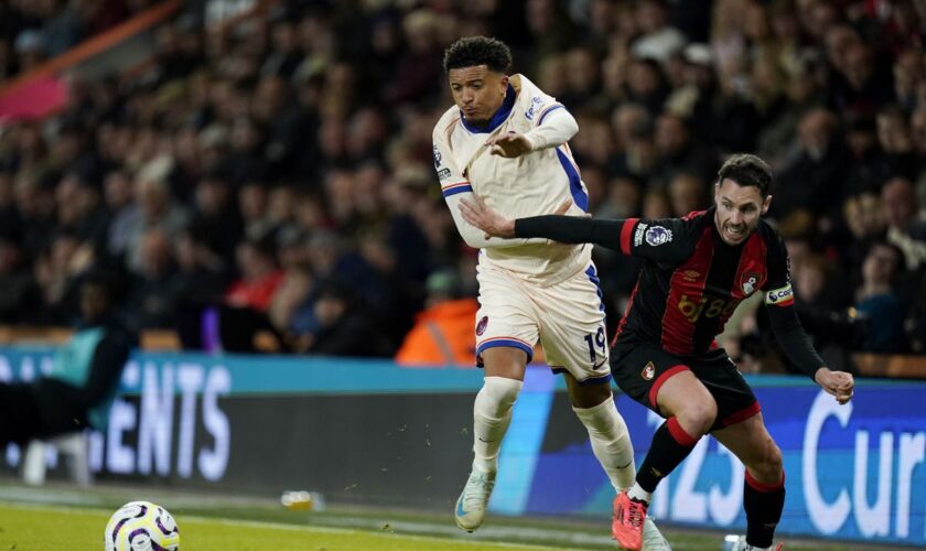 Subs Jadon Sancho and Christopher Nkunku inspire Chelsea win at Bournemouth