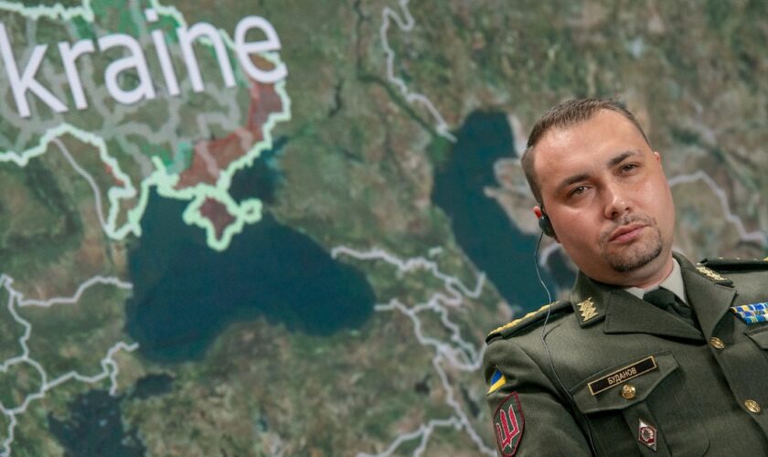 Le chef du renseignement militaire ukrainien Kyrylo Boudanov lors de la conférence Yalta European Strategy, le 9 septembre 2023 à Kiev