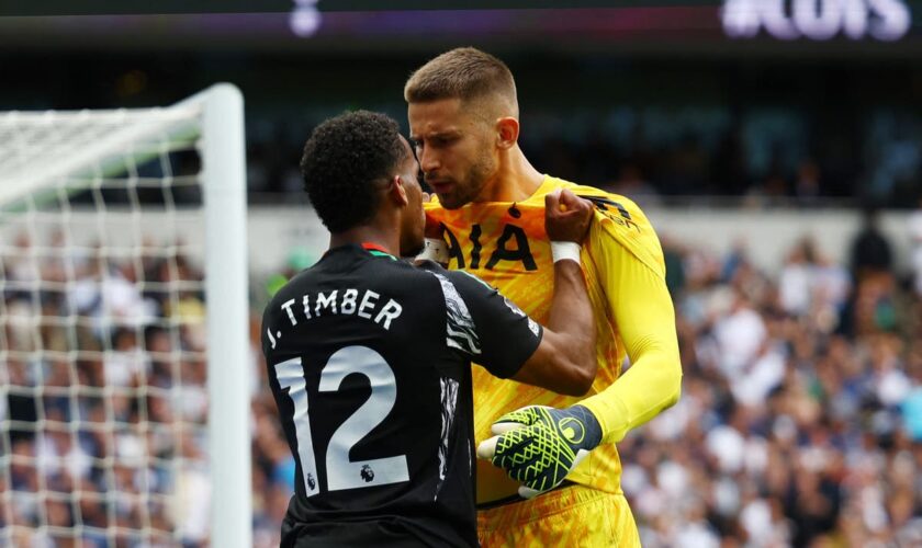 Arsenal’s Jurrien Timber was ‘very lucky’ not to be sent off for tackle in derby, says Jamie Redknapp