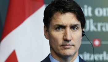 Justin Trudeau le 16 juin 2024 à Lucerne (Suisse) lors d'un sommet pour l'Ukraine.