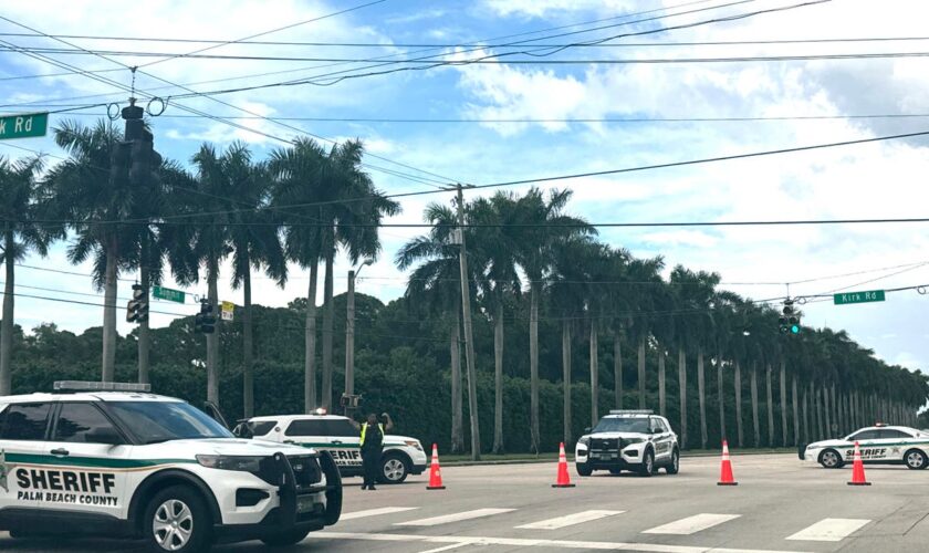 Trump safe after shooting near Florida golf course as secret service hold press conference - live