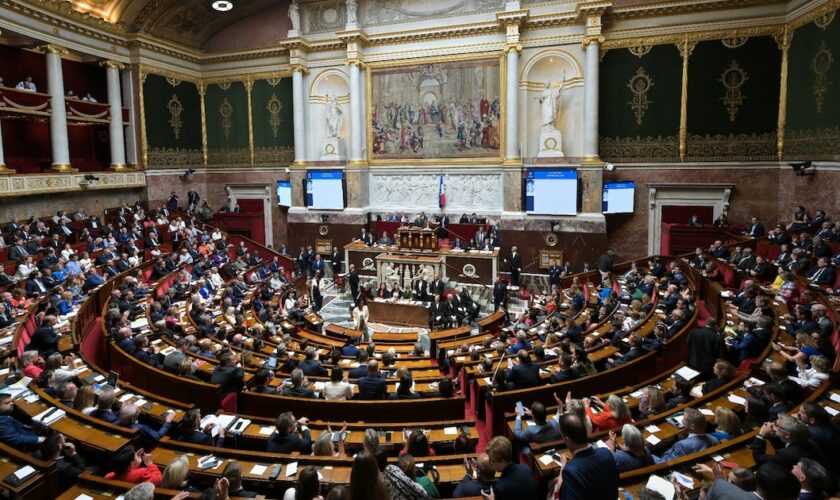 L'hémicycle de l'Assemblée nationale le 18 juillet 2024 à Paris