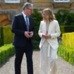 Le Premier ministre britannique Keir Starmer et son homologue italienne Giorgia Meloni le 18 juillet 2024 à Woodstock, dans le sud de l'Angleterre