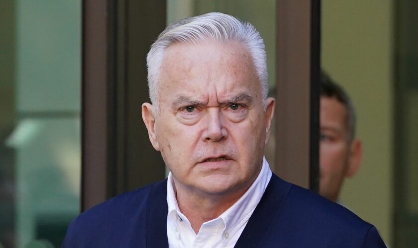 Former BBC broadcaster Huw Edwards leaves Westminster Magistrates' Court, London, where he was sentenced to six months' imprisonment suspended for two years after pleading guilty to three counts of making indecent images of children. Picture date: Monday September 16, 2024.