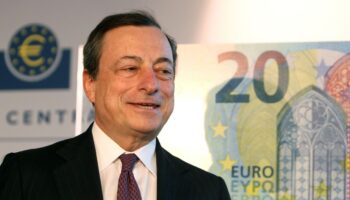 Le président de la BCE Mario Draghi, le 24 février 2015 à Francfort