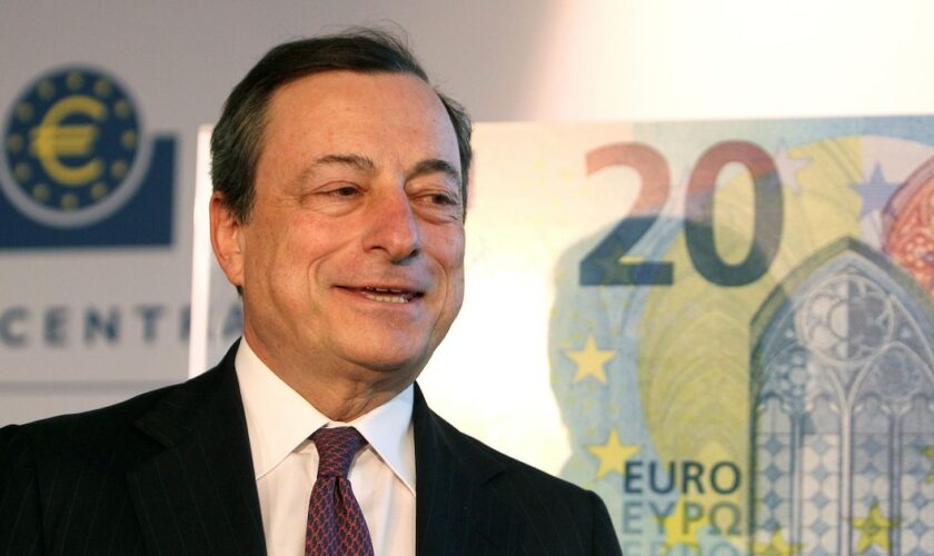 Le président de la BCE Mario Draghi, le 24 février 2015 à Francfort