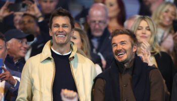 Tom Brady thanks David Beckham for ‘teaching me to sing’ at Hollywood derby as Birmingham beat Wrexham