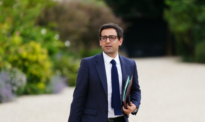 Le ministre des Affaires étrangères sortant Stéphane Séjournée, le 23 août 2024 à Paris