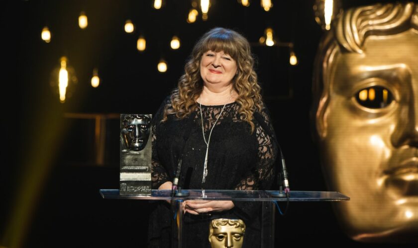 Handout photo issued by Bafta of Janey Godley at the Bafta Scotland awards. Sex Education star Ncuti Gatwar and actress Glenda Jackson are among those to be honoured at a special socially-distanced Bafta Scotland night.