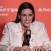 Caitlin Clark's autographed WNBA Draft card sales for record-breaking amount