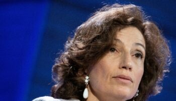 La directrice générale de l'Unesco Audrey Azoulay le 12 juin 2023 au siège de l'organisation à Paris