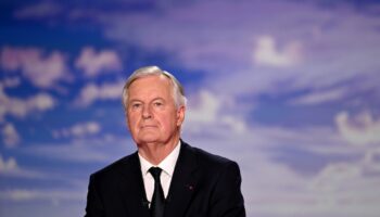 Le Premier ministre Michel Barnier au journal télévisé de France 2 à Paris, le 22 septembre 2024