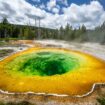 Yellowstone tourists accused of ruining park’s famous thermal pool with ‘good luck’ coin tosses