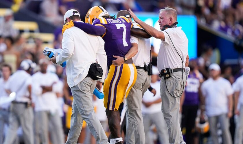 LSU's Harold Perkins Jr. out for season after suffering knee injury vs. UCLA