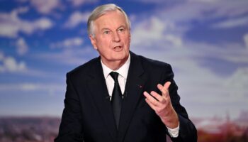 Le Premier ministre Michel Barnier au journal télévisé de France 2 à Paris, le 22 septembre 2024