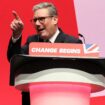 British Prime Minister Keir Starmer speaks on stage at Britain's Labour Party's annual conference in Liverpool, Britain, September 24, 2024. REUTERS/Phil Noble