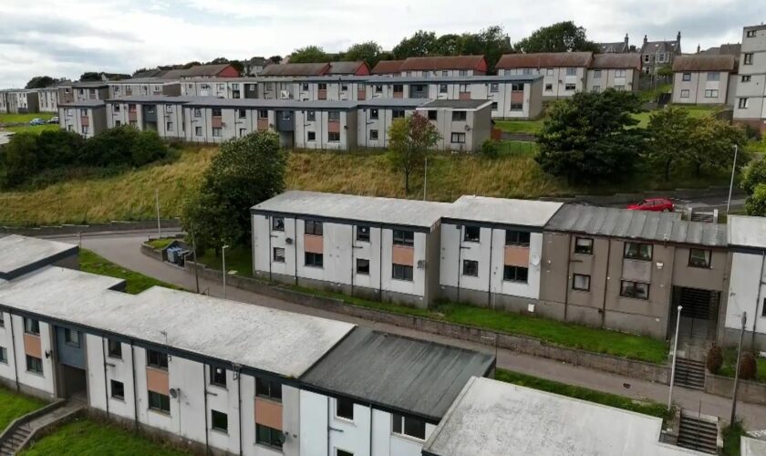 View of houses in Aberdeen