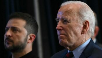 Le président ukrainien Volodymyr Zelensky et le président américain Joe Biden à New York, le 25 septembre 2024