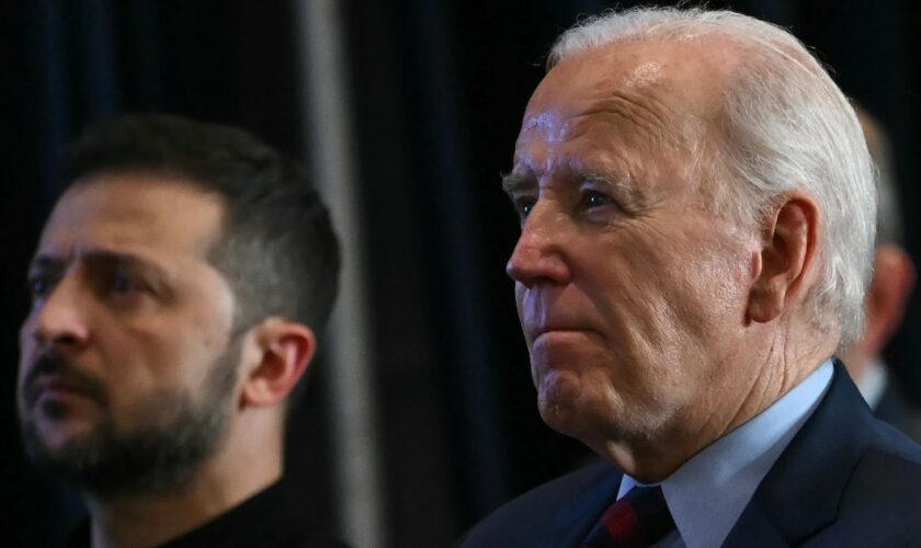 Le président ukrainien Volodymyr Zelensky et le président américain Joe Biden à New York, le 25 septembre 2024