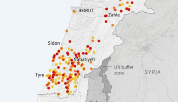 CARTE. Liban-Israël : quelles sont les cibles des frappes militaires ?