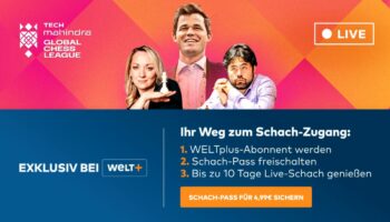 WELT bietet ab dem 3. Oktober 40 Stunden Weltklasse-Schach im Livestream