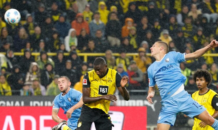 Kurz vor der Pause verkürzt Dortmund gegen Bochum