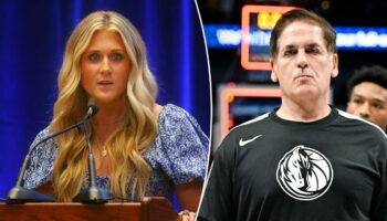 Mark Cuban spars with Riley Gaines over Harris' handling of the border crisis