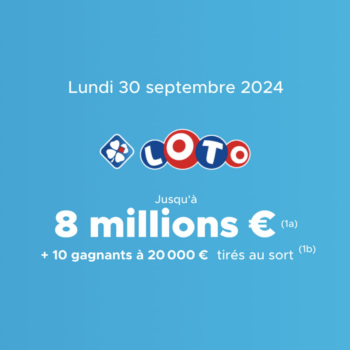 Résultat Loto (FDJ) : le tirage de ce lundi 30 septembre 2024, 8 millions d'euros en jeu