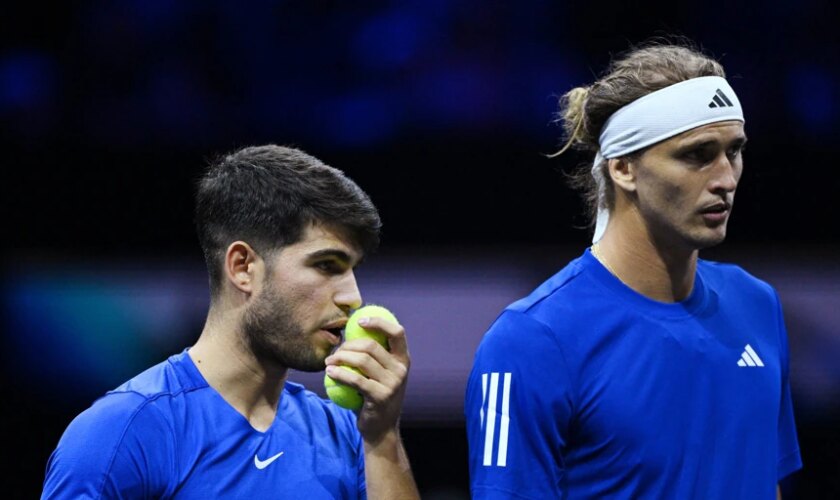 Alcaraz y Zverev, cazados a cañonazos en la Laver Cup