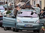 Are Bryn and Gwen leaving Barry Island? Actors Rob Brydon and Melanie Walters look emotional as they are seen packing up a car while filming Gavin & Stacey finale