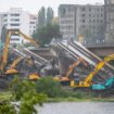 Aufräumarbeiten in Dresden: "Dann kann das Hochwasser kommen" – der Abriss der Caralobrücke in Bildern