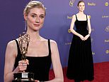 Aussie gold! Elizabeth Debicki wins her first Emmy award for her portrayal of Princess Diana in The Crown