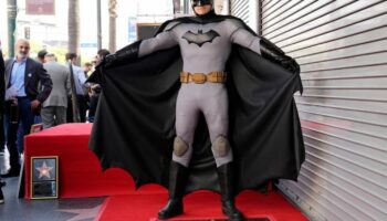 Mit Batman wurde erstmals ein Superheld auf dem Walk of Fame verewigt Foto: Chris Pizzello/Invision/AP