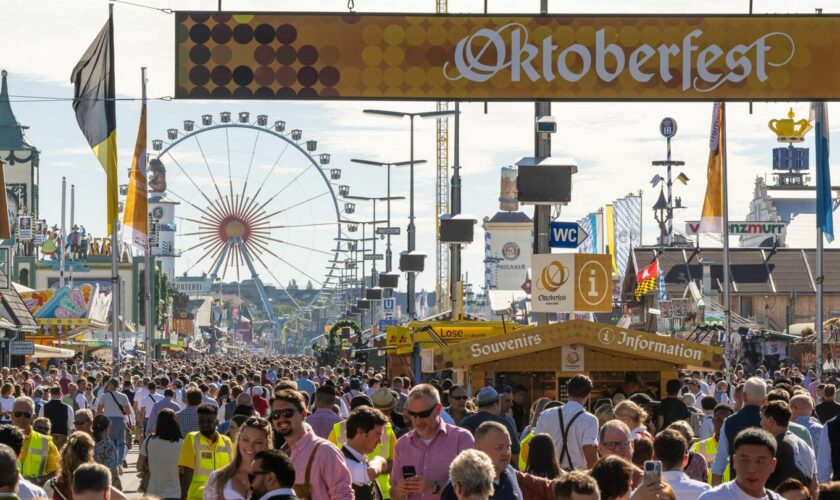 Die Aufbauarbeiten zur diesjährigen Wiesn werden von einem tödlichen Zwischenfall überschattet (Archivbild)