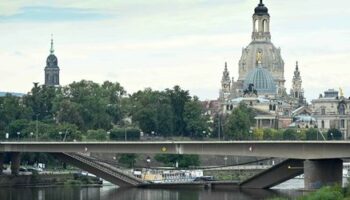 Carolabrücke in Dresden: Ein Knall, ein Beben – und schnelle Gerüchte