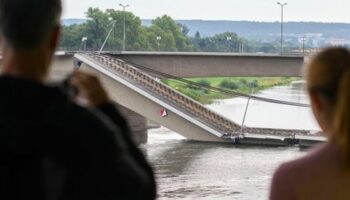 Carolabrücke in Dresden: Fotos zeigen die Beinahe-Katastrophe