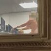 Cringe-inducing moment office workers are caught having sex in full view of passers-by in central London