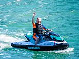 Ed Davey on a jetski! Lib Dem leader performs latest photo stunt as he arrives at party's conference